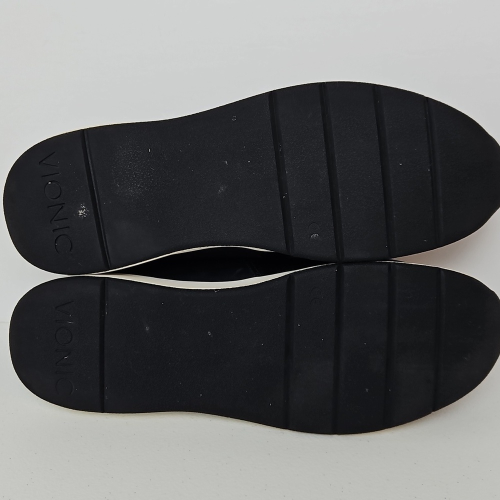 Vionic Cadee Black Camo Leather Slip On Mary Jane Shoes Orthotic Size 10 - Picture 10 of 12